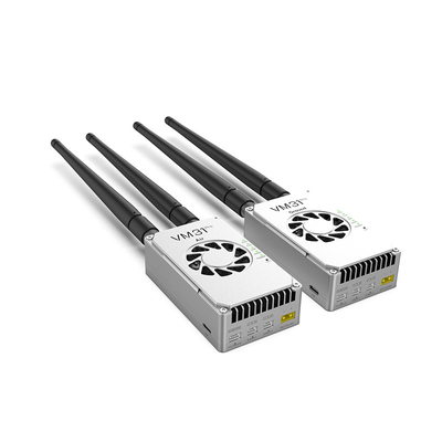 VM31 Video&amp;Data&amp;RC bağlantısı iki frekans seçeneğine sahiptir ((800MHz、1.4GHz) ile 15km dereceli (hava-yer) iletim menzili.
